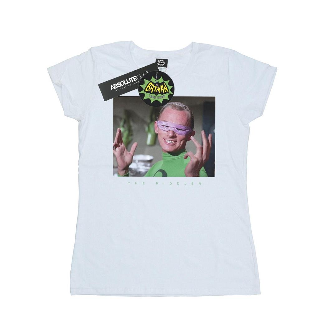 DC Comics Womens/Ladies Batman TV Series The Riddler Photgraph Cotton T-Shirt