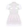 Herre Sissy Maid Kjole Kapper Kant Puffermer Sløyfedetalj Glitrende Puffete Kjole Låsbar Crossdressing Kostyme