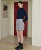 BIBYSEOB [Set] Boucle Wool Jacket + Skirt Ash Purple