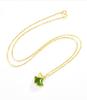 Spinach Green Hetian Jade Ginkgo Leaf Pendant Necklace in S925 Silver for Women