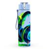 1PC Neon Color Headphone 750ml Color Plastic Sports Water Bottle Leakproof Flip Straw Lid Suitable for Sports Office Home Use