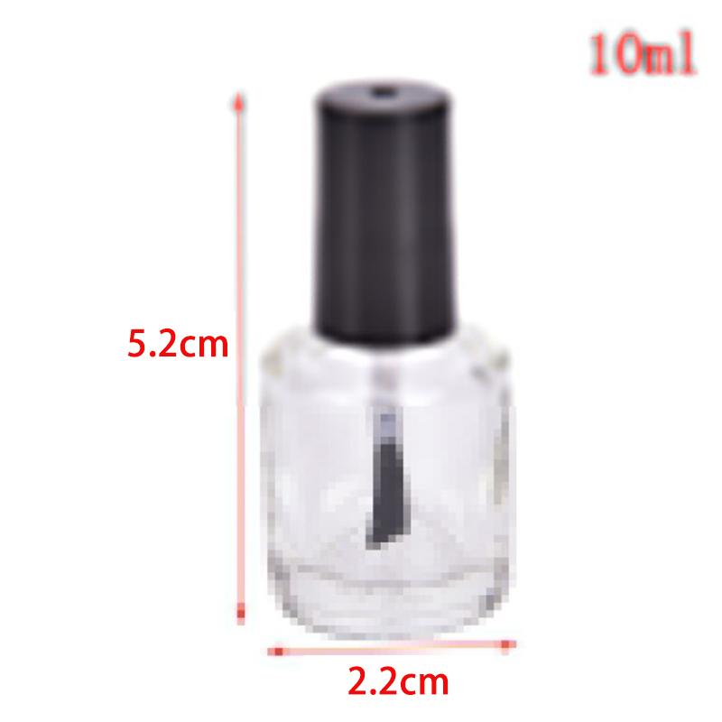 1Pcs 5/10/15ml Empty Glass Nail Polish Bottle With Brush Nail Oil Glass Bottle