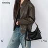 Ximuting Free Imagination Top-Grain Leather Tote Bag