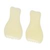 2pcs Facial Scraping Massage Board Smoothing Surfaces Resin Skin Gua Sha Plate for Home Salon