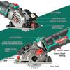 Scie Circulaire - HYCHIKA - 500W - 4500RPM - Profondeur de coupe 0-25mm - Moteur en Cuivre Pur
