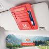 Car Visor Storage Bag ID Card Glasses Organized Clip For Honda Civic Accord Fit Jazz Pilot CRV Odyssey Passport City Shuttle HRV