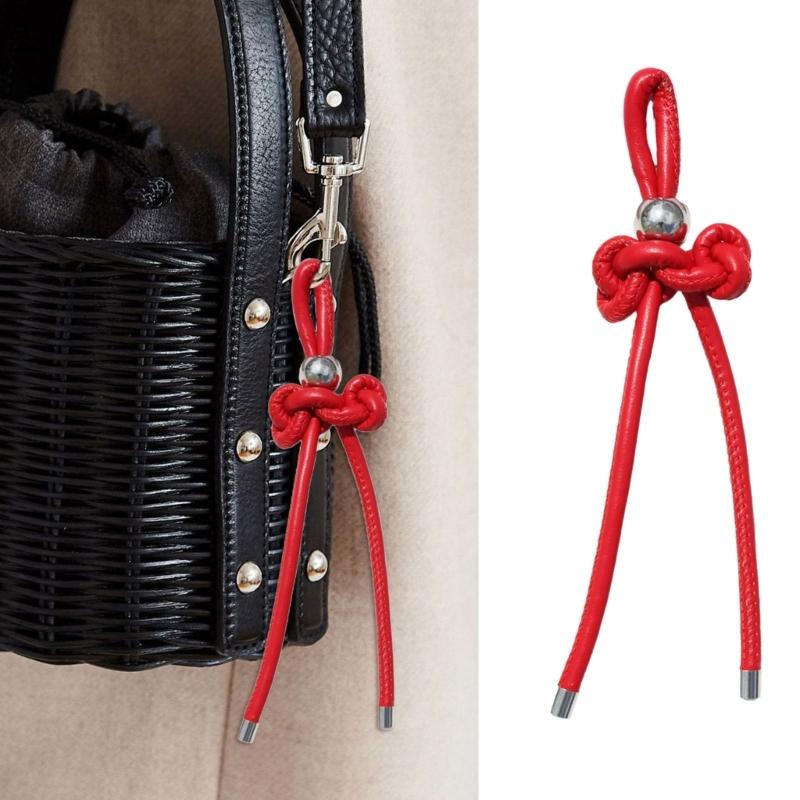Personalized Wenchang Knot Keychain PU Leather Gift For Students Backpack Decoration And Daily Encouragement