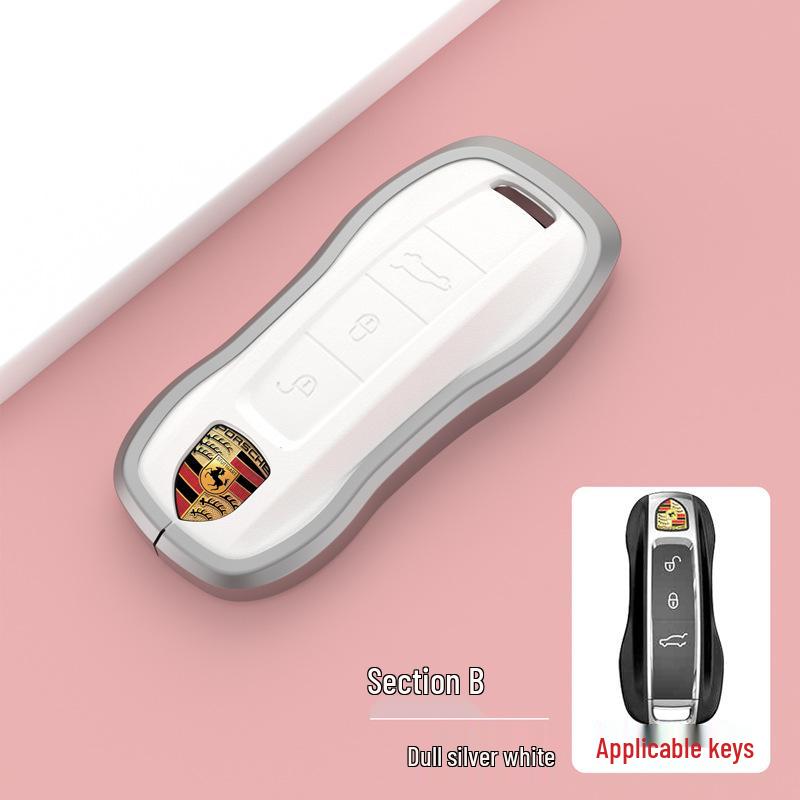 Porsche Key Case for Panamera, Macan, Cayenne, Taycan, 718, 911