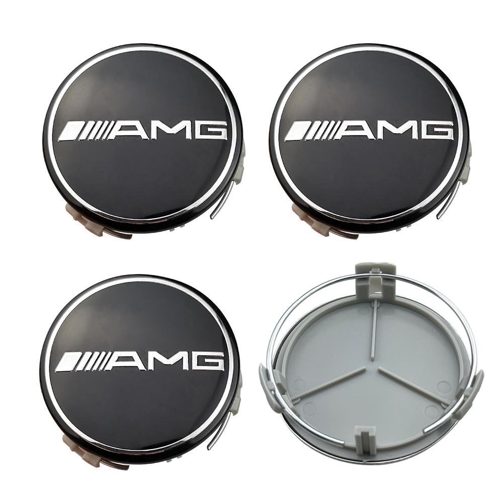 4pcs 75mm Emblem Car Wheel Center Cover Hub Cap Badge For Mercedes Benz AMG A B C E G CLA GLK CLASS W221 W212 W176 W205 W177 CR1