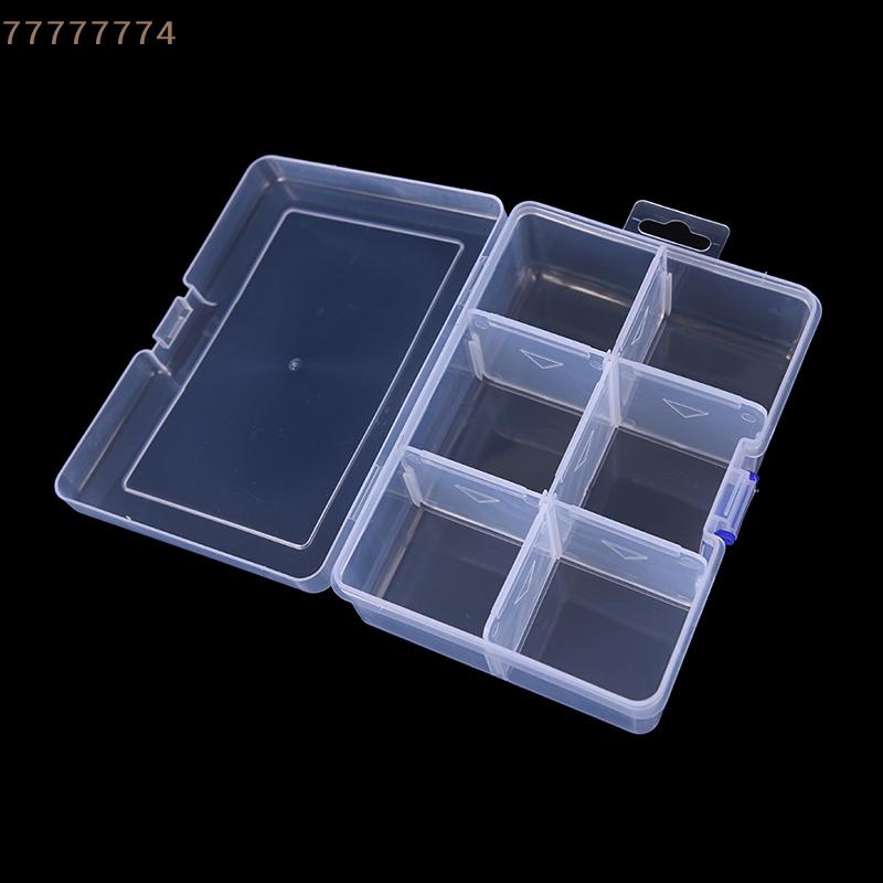1pc Big 6 Compartments Fishing Lure Tackle Hook Bait Storage Box Container Case