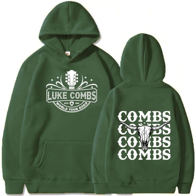 Luke Combs Hoodie World Tour 2023 Hoodie XXXL армия зеленый 2389₽