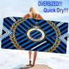 Club Brugge Print Beach Towel, Large Soft Quick Dry Towel for Beach Camping Swimming