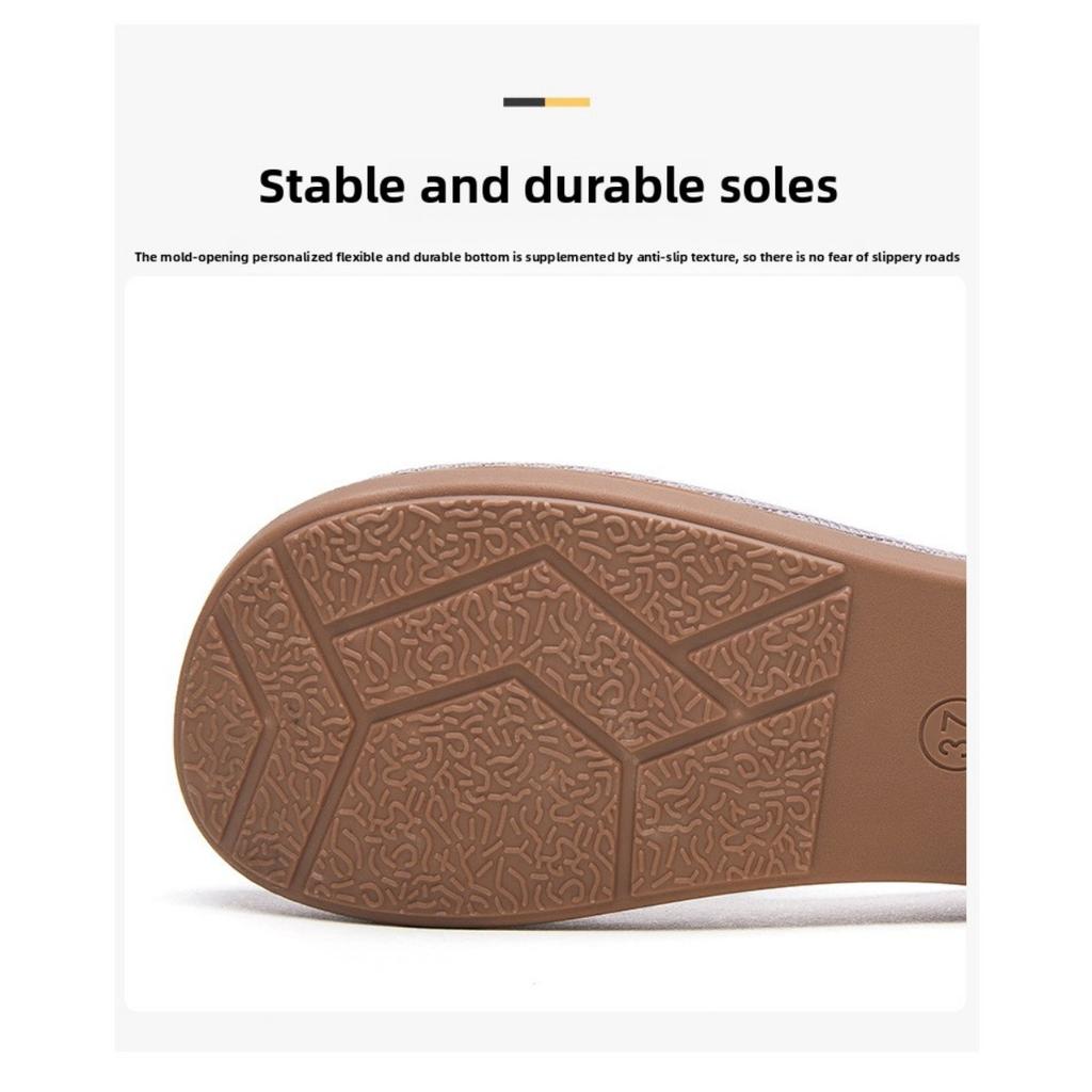 Summer Cloth Shoes, Women's Mesh Shoes, Breathable Flat Bottom, Lightweight, One Foot, Hollow Mesh Shoes