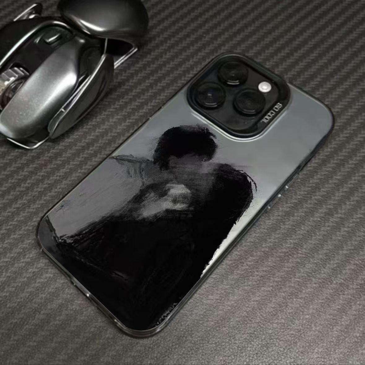 

Продвинутый чехол для телефона Shadow Cross-Border для Apple iPhone 13-17 Pro/Pro Max, издание для пар (Дизайн Японии и Кореи) iPhone 16
