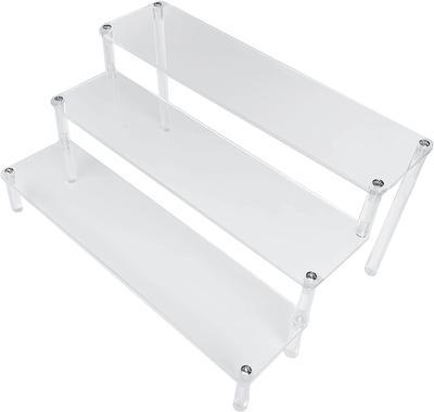 Acryl Bühnen Sammlungsbox, Acryl Tamashii Stage Figurenregal Display, Zubehör, Figurensammlung, Montierter Ständer (Klar, 3 Etagen)