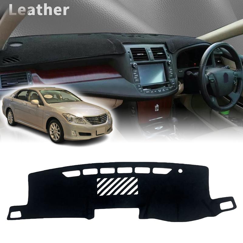 Подходит для Toyota Crown 2003 2004-2018 Автоаксессуары Коврик на панель Защитный ковер Кожаная накладка на приборную панель DashMat Солнцезащитный коврик