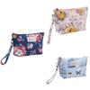 Portable Waterproof Printed Cosmetic Bag Travel Ladies Zipper Handheld Toiletry Bag Multifunctional Storage Bag In Modern Minimalist Style