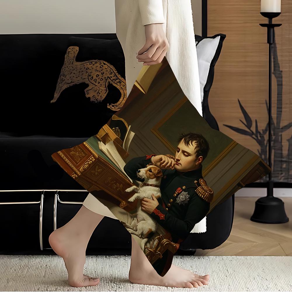 Napoleon Bonaparte Office Cushion Pillowcase Car Cushion Cover45X45Cm Lumbar Pillowcase Sofa Pillowcover