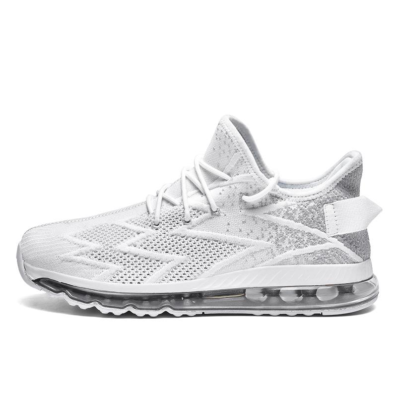 2024 New All-palm Air Cushion Running Shoes Flying Woven Sports Shoes Large Size Men's Shoes Foreign Trade Shoes Fashion Shoes
