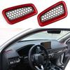 For Honda Civic Dashboard Upper Air Outlet Vent Trim 2pcs Gloss Red -