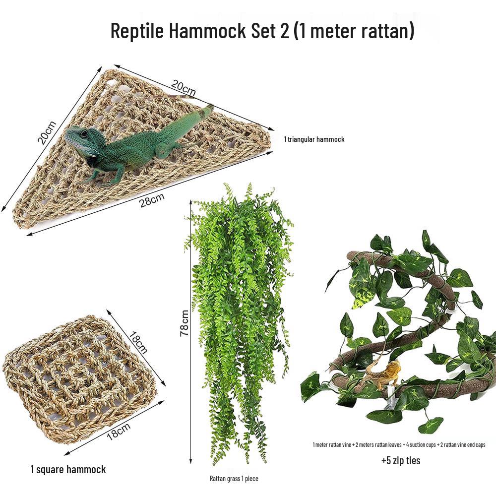 Reptile Habitat Decor: Simulation Vine with Lizard, Chameleon, Snake & Gecko Climbing Features