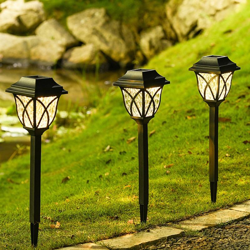 Solar Lights Outdoor Waterproof 2Pack LED Solar Garden Lights Outdoor Decorations Garden Decor for Yard Patio Landscape Planter Walkway