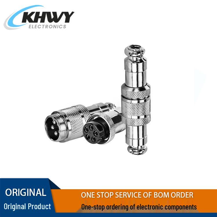 GX12 Aviation Connector Socket - 2 to 6 Core Options, 12mm 2-core Full Set