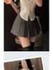 Xianyi Japanischer Stil Plissee-Rock & Kurzarmhemd JK Uniform für Damen