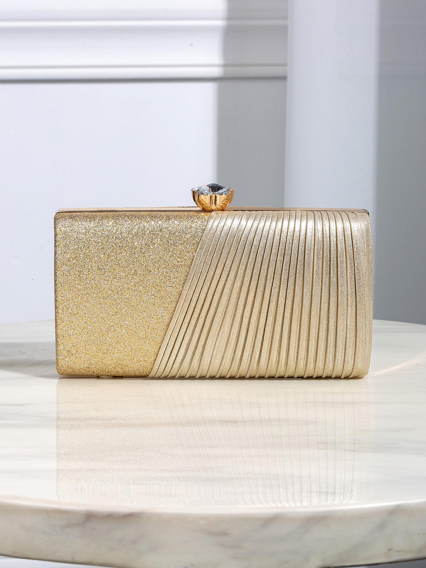 

Women Evening Bag Sparkly Clutch Purses for Women Wedding Party Prom Shoulder Bags Glitter Cocktail Prom Lady Handbags золотой