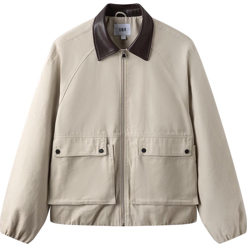 Мужская осенняя куртка Semir с контрастным воротником S