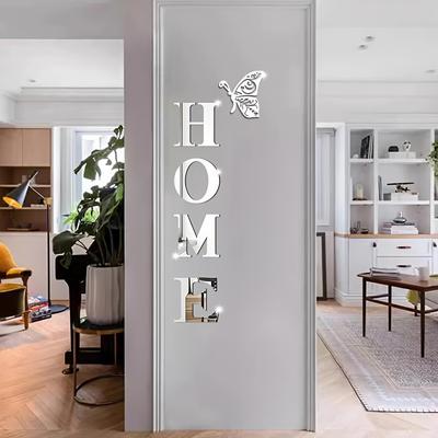 Sticker Murale Esclusivo a Specchio Acrilico a Forma di Farfalla Fai da Te per Decorazione della Casa