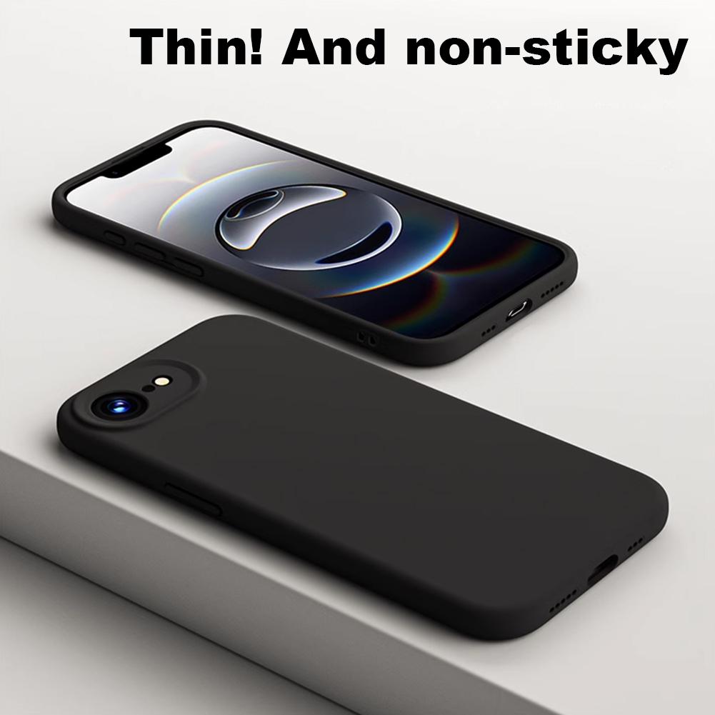 Für iPhone 16e Flüssigsilikonhülle Rutschfeste Handy-Schutzhülle Wasserdichte Leichte Handyhülle Ultradünne Handy-Rückseite