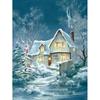 5D Diy Diamond Painting Winter Landscape Diamond Embroidery Winter Snow Scene Christmas Mosaic House Cross Stitch Kit Home Decor