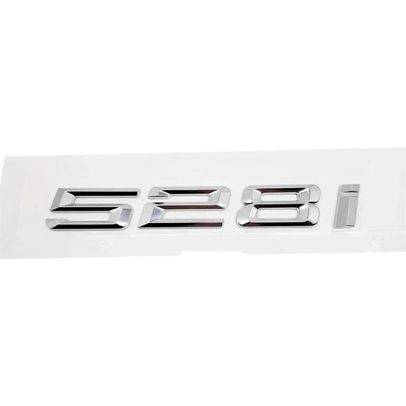 ABS Car Rear Trunk Letters Logo Badge Emblem Sticker For BMW 5 Series 520i 525i 528i 530i 535i 540i 523i E39 E60 E61 F10 F11 G30