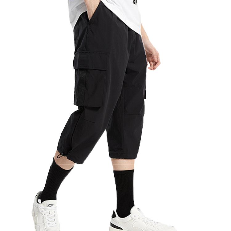 Li Ning Cargo Pants Men's Black Moderate AKQQ031-2