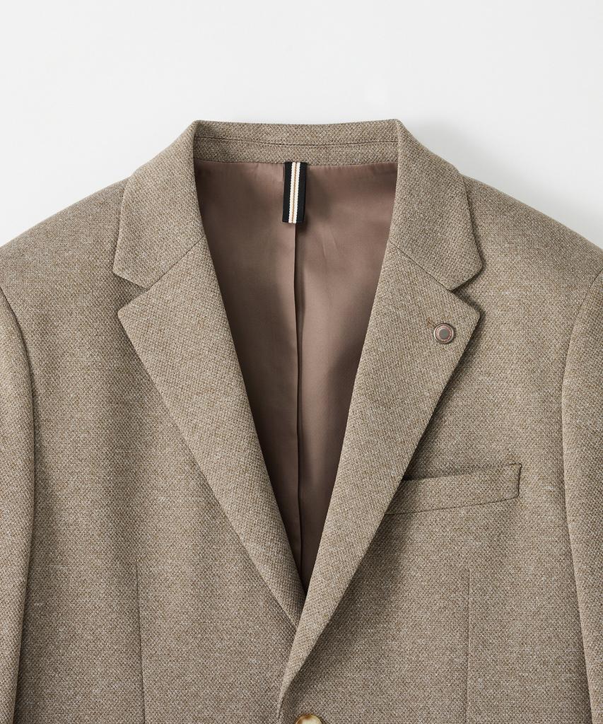 STCO Diems Birdseye Knit Classic Jacket_Beige (Classic Fit)_Djavc02Csd