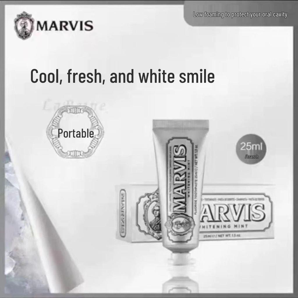 Marvis Silver Mint Toothpaste 85ml - Imported from Italy for Fresh Breath & Stain Removal, Popular Choice.