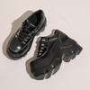 Mode 8cm Keilabsatz Dicke Sohle Mode Punk Schuhe Frau Mode Schwarze Gothic Stiefel Frauen Damen Hohe Plateau Flats Herbst 2025