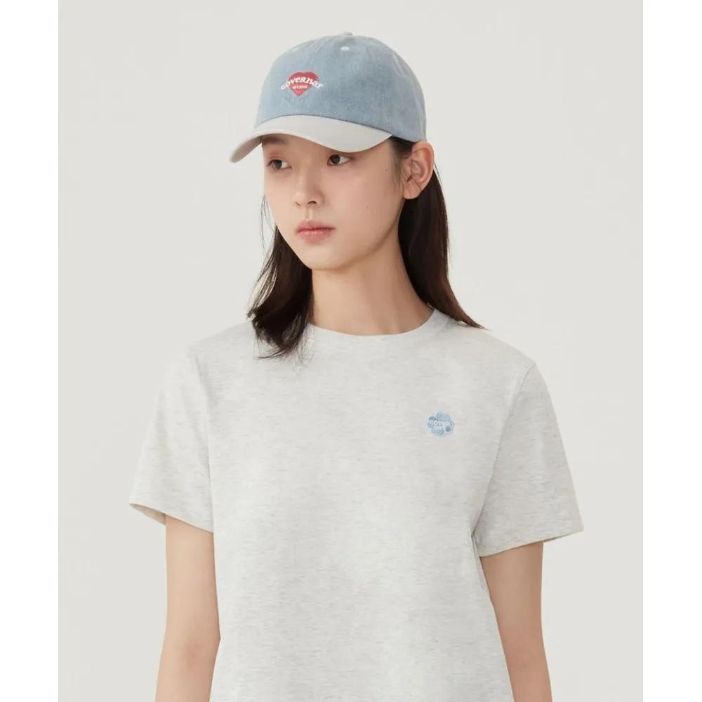 WOMAN Clover Heart Heart Cooper Logo Standard Fit Denim Ball Cap Blue CO2606CA57BL 275148 F