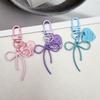 Colorful Heart Bow Keychain DIY Pendant for Bags