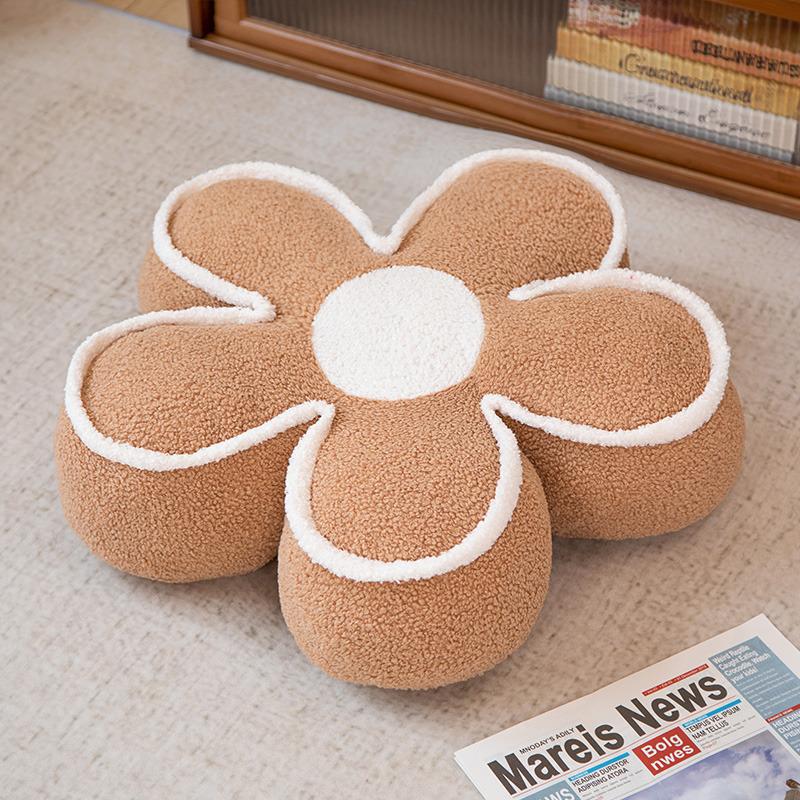 Cute Flower Seat Cushion Fart Cushion Student Chair Backrest Cushion Sun Flower Throw Pillow Bedroom Living Room Sofa Bay Window Cushion