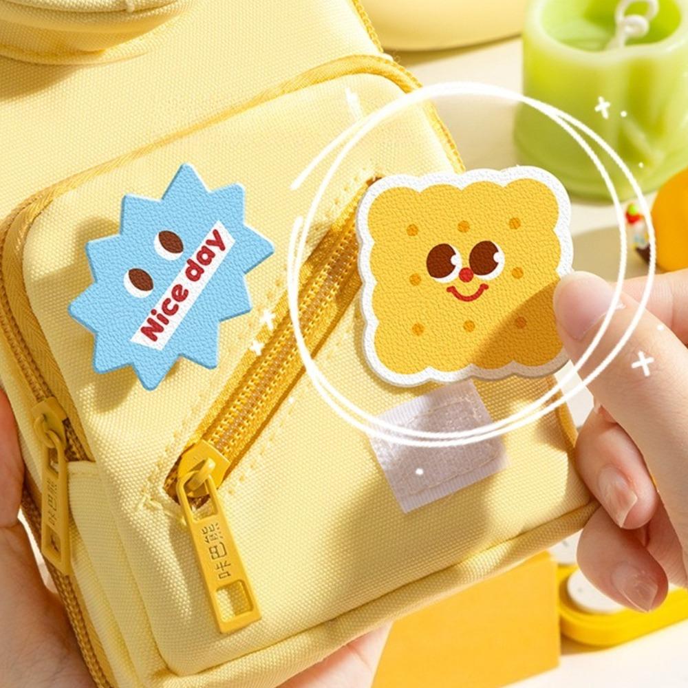 Large-capacity Schoolbag Pencil Case  Primary School Students' School Stationery Box Visual Pain Window Velcro Pencil Case