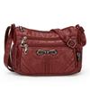 Soft Leather Crossbody Bag Women's Multi-layer Shoulder Bag Middle-aged Mother Bag