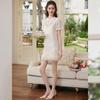 Bailuyu New Chinese Style Embroidered Stand Collar Dress