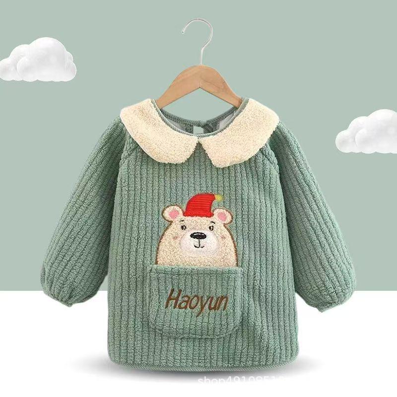 Children s Lambswool Waterproof Coveralls & Reversible Velvet Apron for Winter Size 16