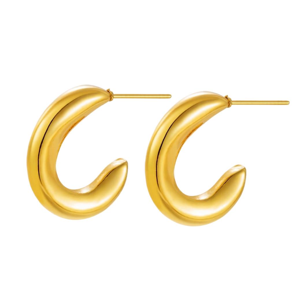 Boucles d'Oreilles en Acier Inoxydable pour Femmes Vintage Luxe Élégant Bijoux en Acier Titane