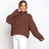 Pull tricoté pour femme, pull-over, tricot, femme, pull-over, confortable, hiver, automne, surdimensionné, décontracté