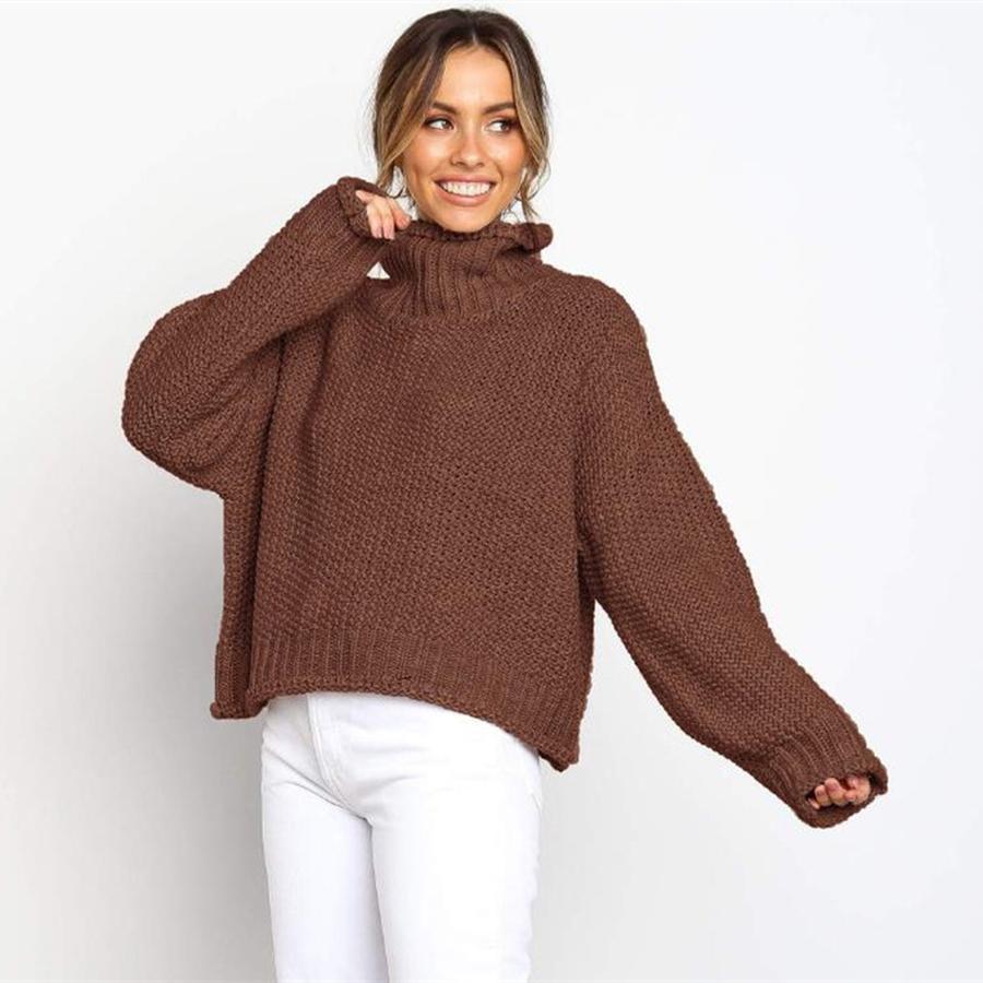 Pull tricoté pour femme, pull-over, tricot, femme, pull-over, confortable, hiver, automne, surdimensionné, décontracté