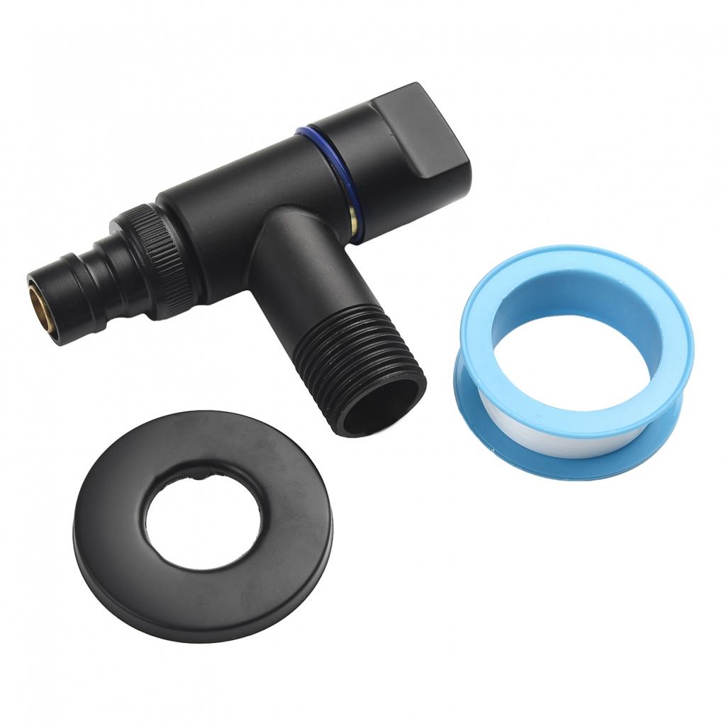 Angle Valve With Raw Tape Rotary Switch Stainless Steel