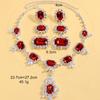 Jewelry Set High-end Square Necklace Pendant Earrings Catwalk Jewelry Jewelry Set